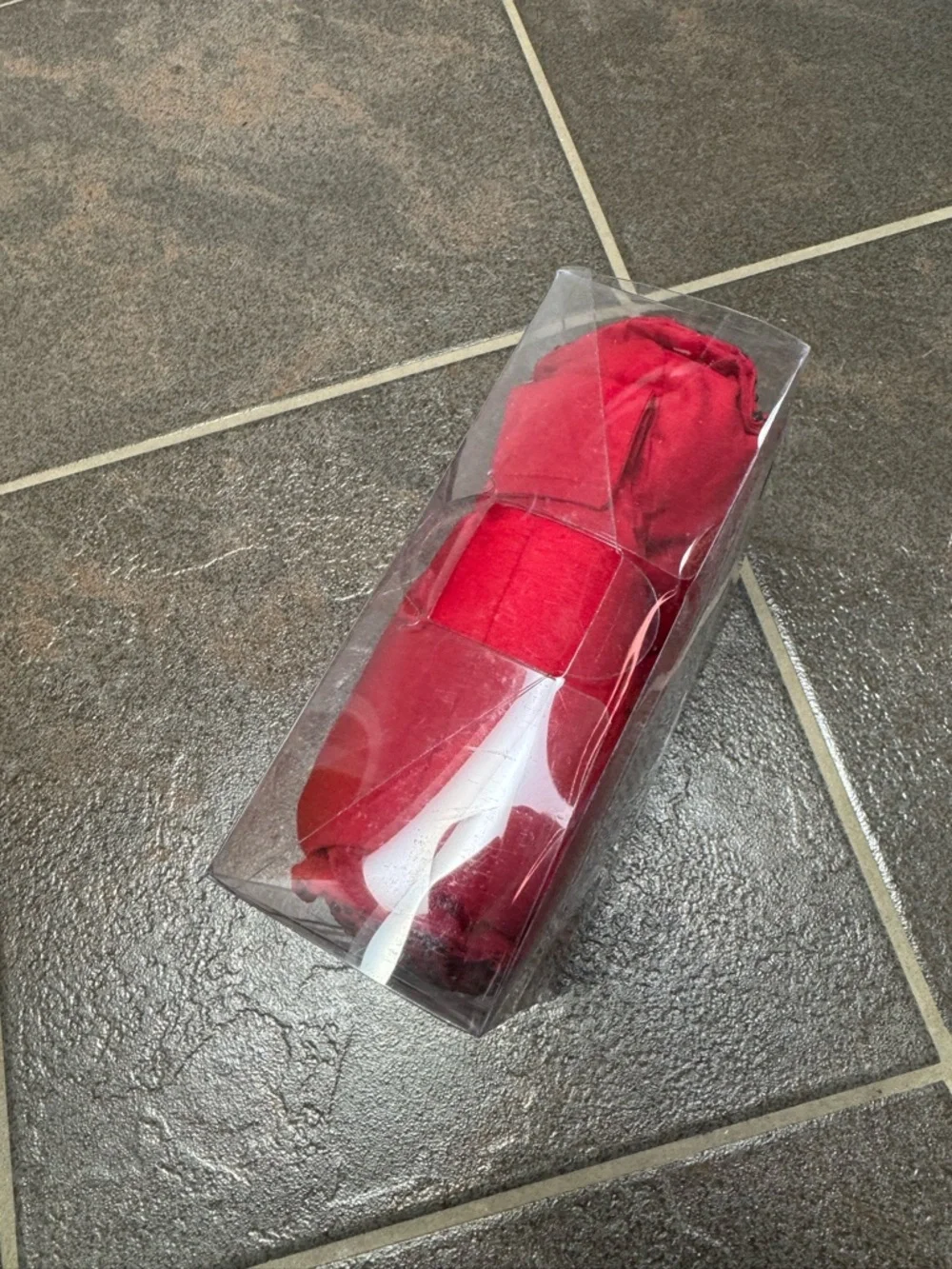 Restoration Hardware Toddler Kids Foot Duvets Slippers Duck Down Red 4-6 NEW